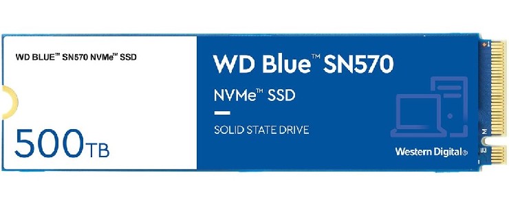 Western Digital SSD 500GB PCIe M.2 Blue